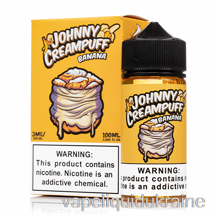 Vape Liquid Ukraine Banana - Johnny Creampuff - 100mL 0mg